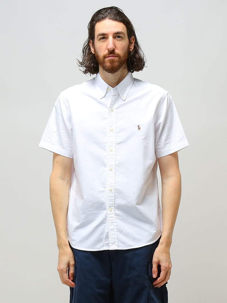 POLO RALPH LAUREN (ポロラルフローレン) ワンポイント 半袖 オックスシャツ RL710794942 ブランド