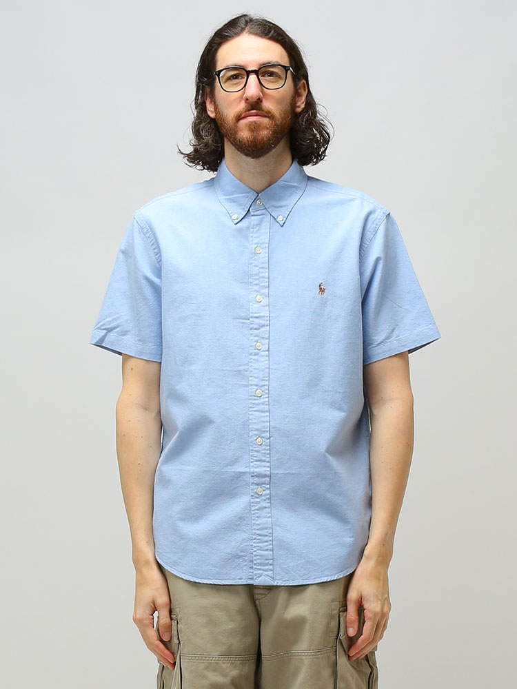 POLO RALPH LAUREN (ポロラルフローレン) ワンポイント 半袖 オックスシャツ RL710794942 ブランド