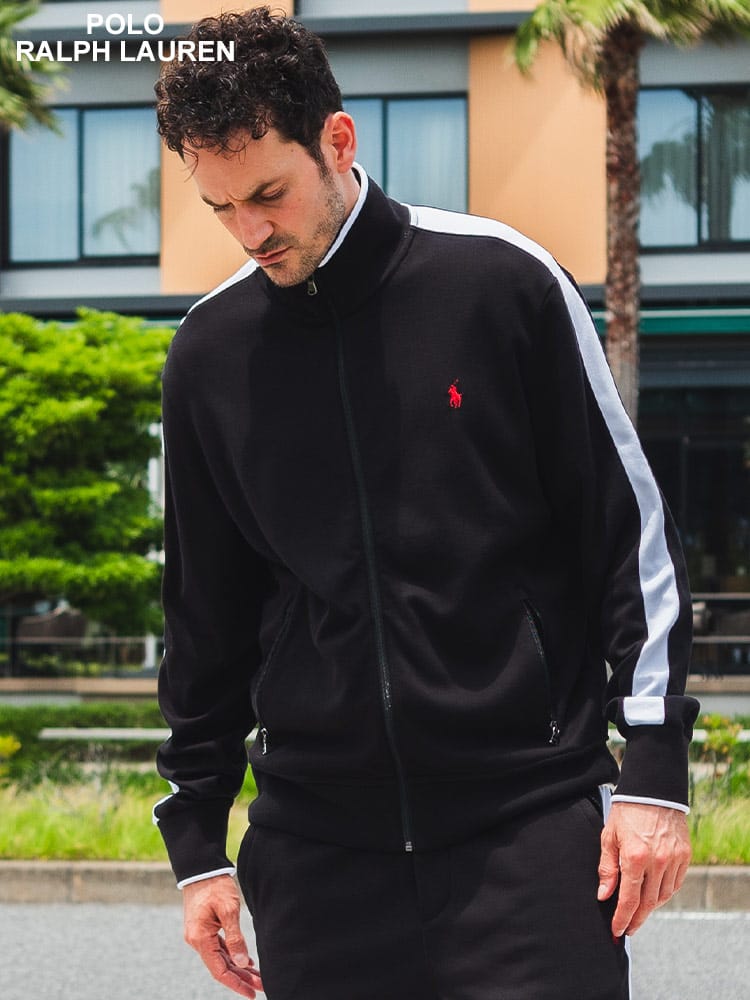 ポロラルフローレン メンズ ジャケット POLO RALPH LAUREN ブランド トラックジャケット アウター ブルゾン スタンド ライン ロゴ ジャージ RL710743326
