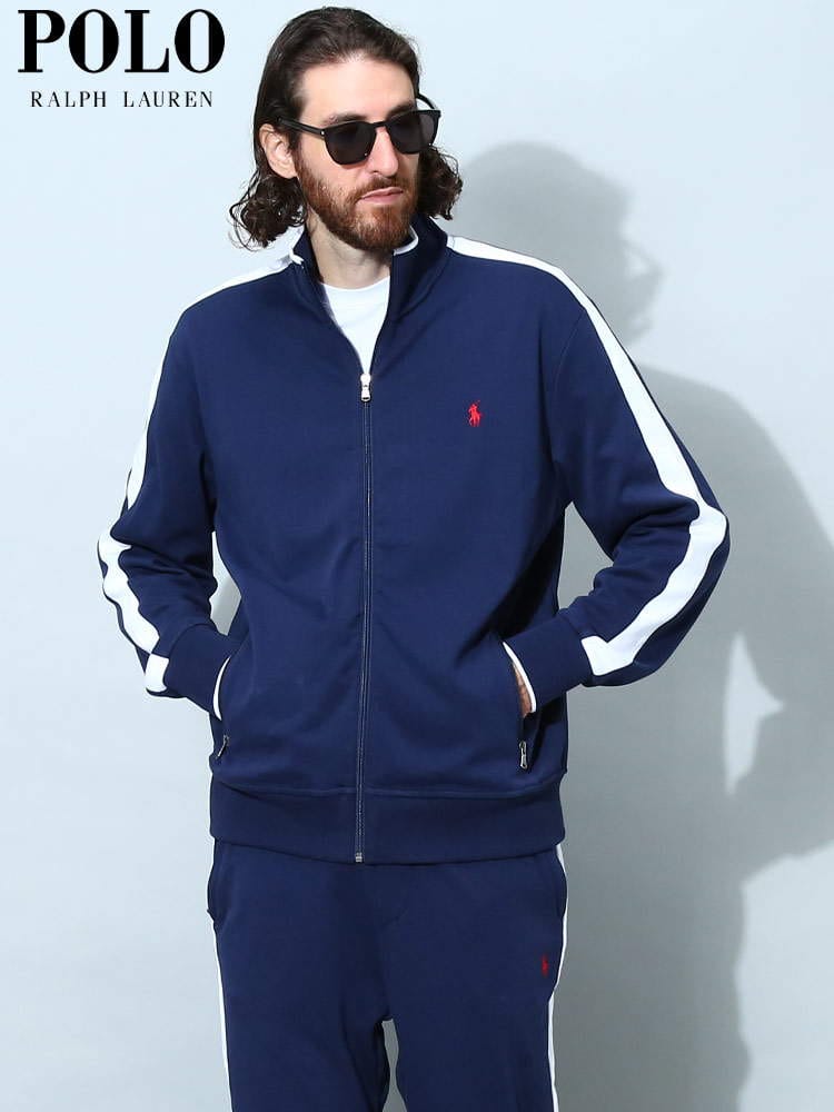 ポロラルフローレン メンズ ジャケット POLO RALPH LAUREN ブランド トラックジャケット アウター ブルゾン スタンド ライン ロゴ ジャージ RL710743326