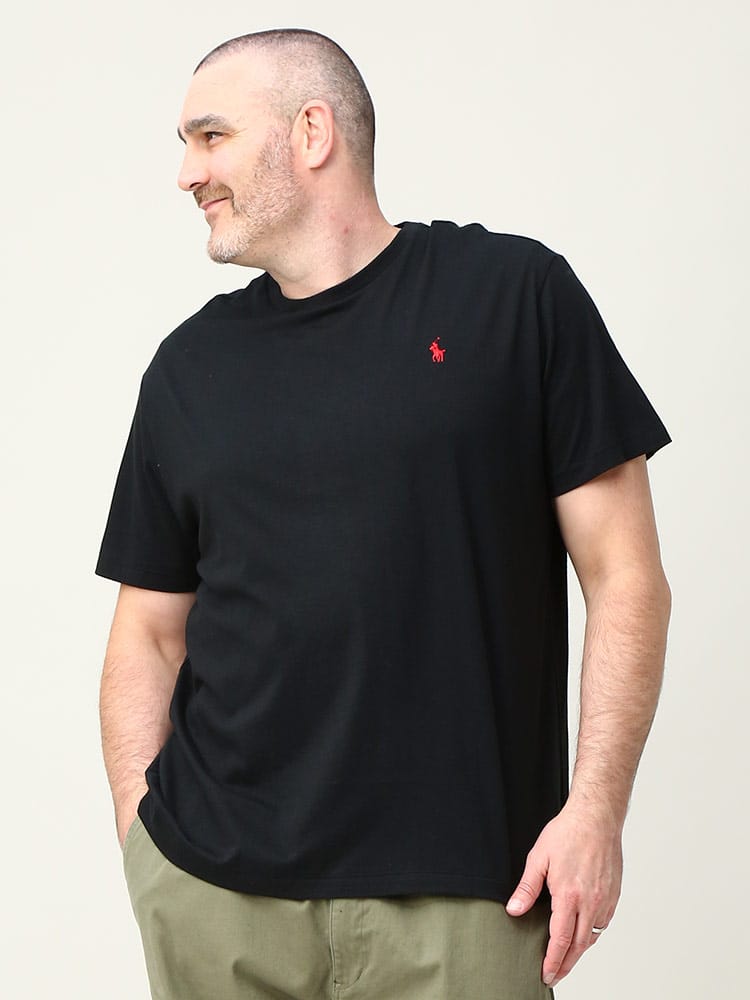 大きいサイズ メンズ POLO RALPH LAUREN (ポロ ラルフローレン) ワンポイント クルーネック 半袖 Tシャツ