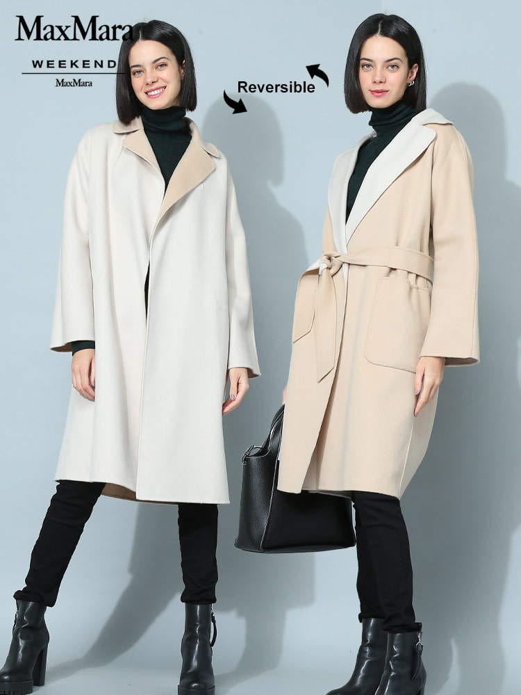 マックスマーラ ウィークエンド レディース コート MAX MARA WEEKEND ブランド ラップコート アウター ベルト リバーシブル MXL50160319