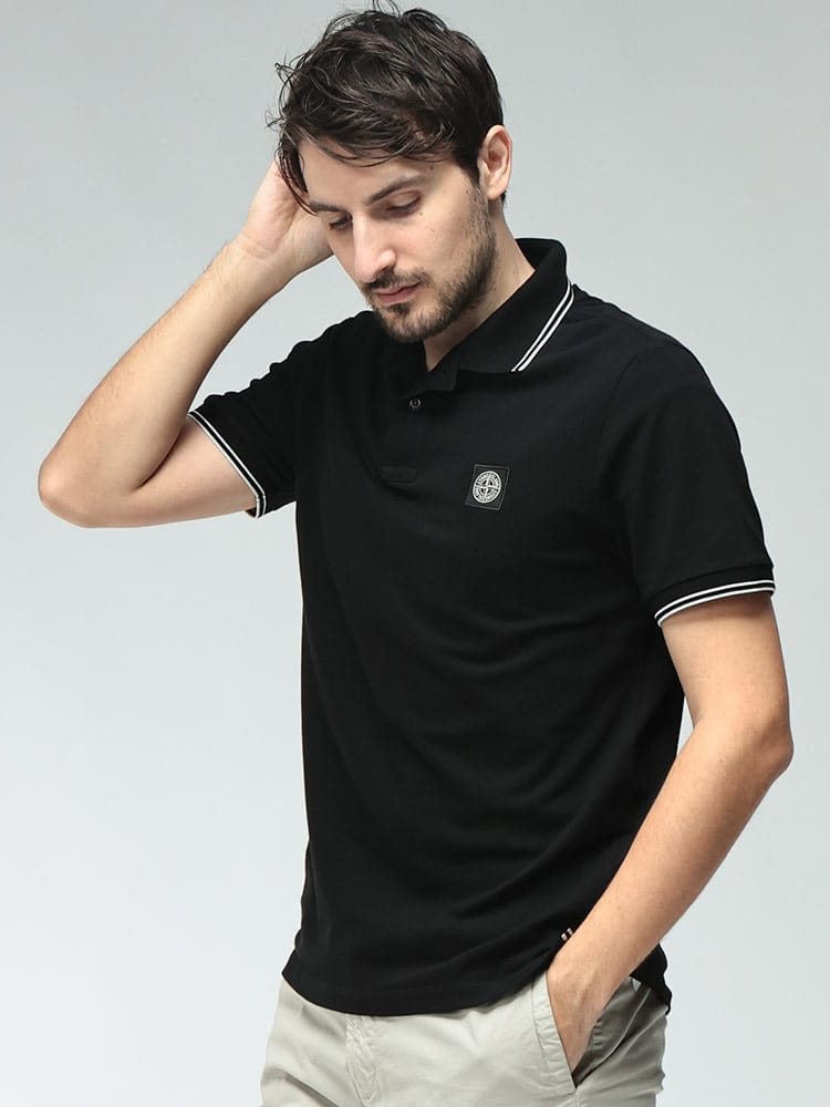 STONE ISLAND (ストーンアイランド) メンズ ポロシャツ 半袖 コットン 