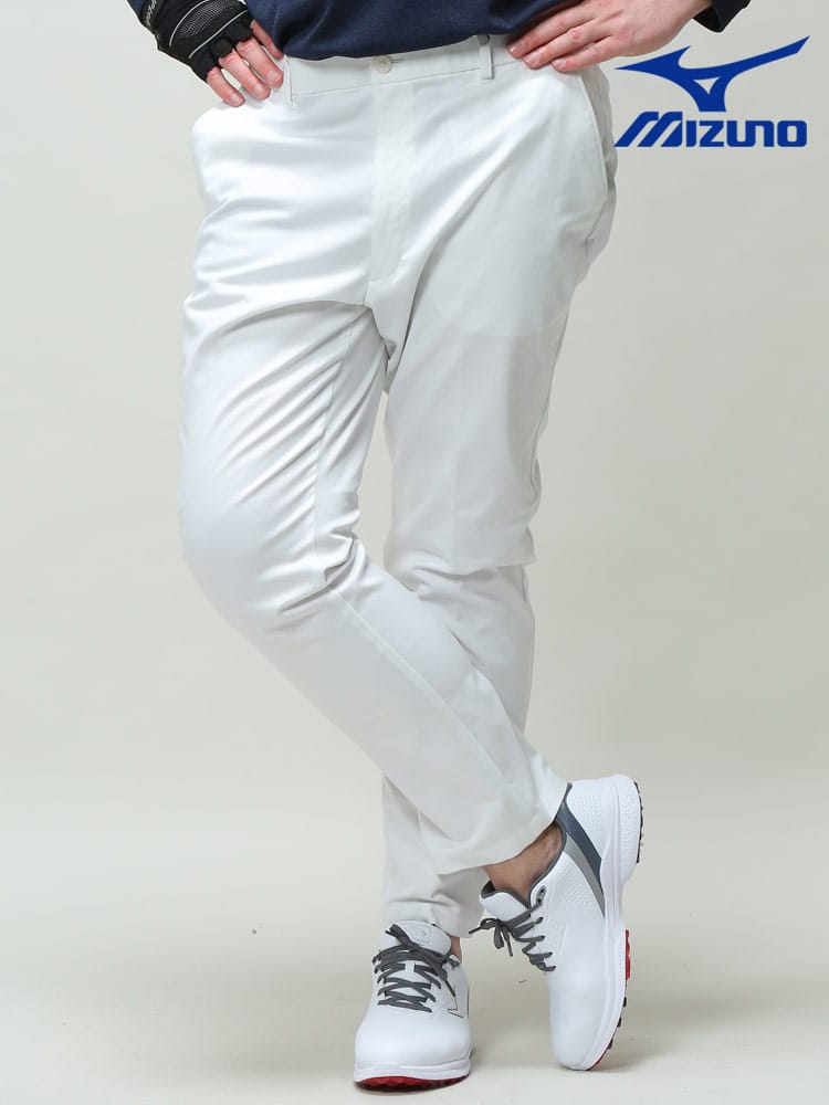 大きいサイズ メンズ MIZUNO (ミズノ) ストレッチ ゴルフパンツ 無地 ムーブパンツ 伸縮 ゴルフウェア GOLF チノパンツ