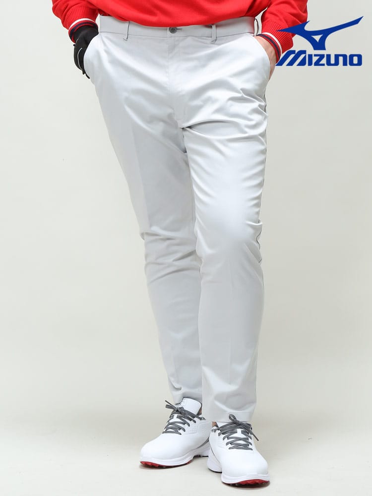 大きいサイズ メンズ MIZUNO (ミズノ) ストレッチ ゴルフパンツ 無地 ムーブパンツ 伸縮 ゴルフウェア GOLF チノパンツ