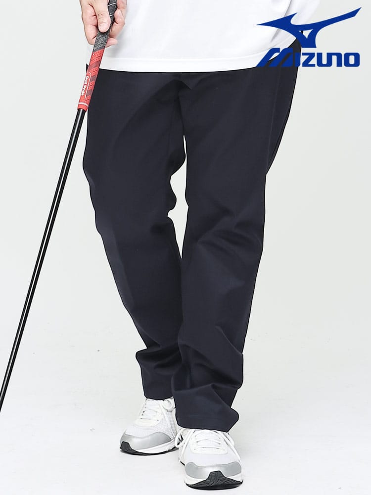 大きいサイズ メンズ MIZUNO (ミズノ) ストレッチ ゴルフパンツ 無地 ムーブパンツ 伸縮 ゴルフウェア GOLF チノパンツ