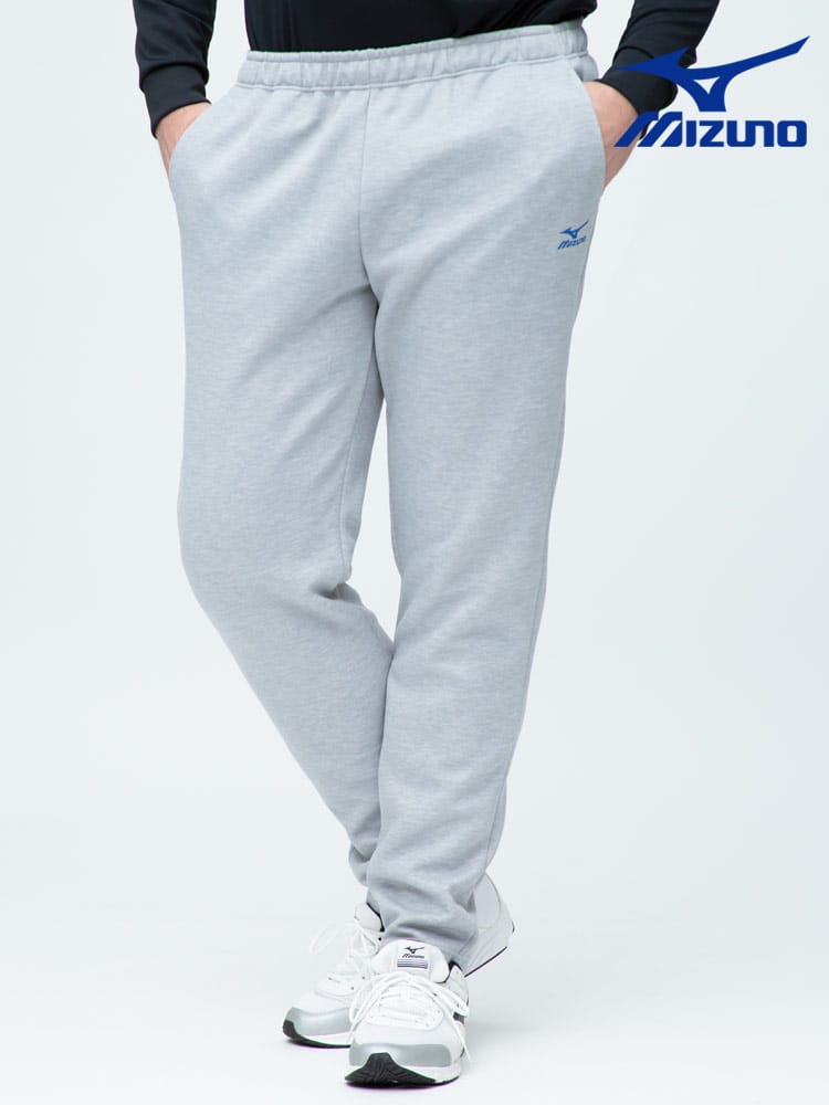 大きいサイズ メンズ MIZUNO (ミズノ) ワンポイント ウエストゴム スウェット ロングパンツ