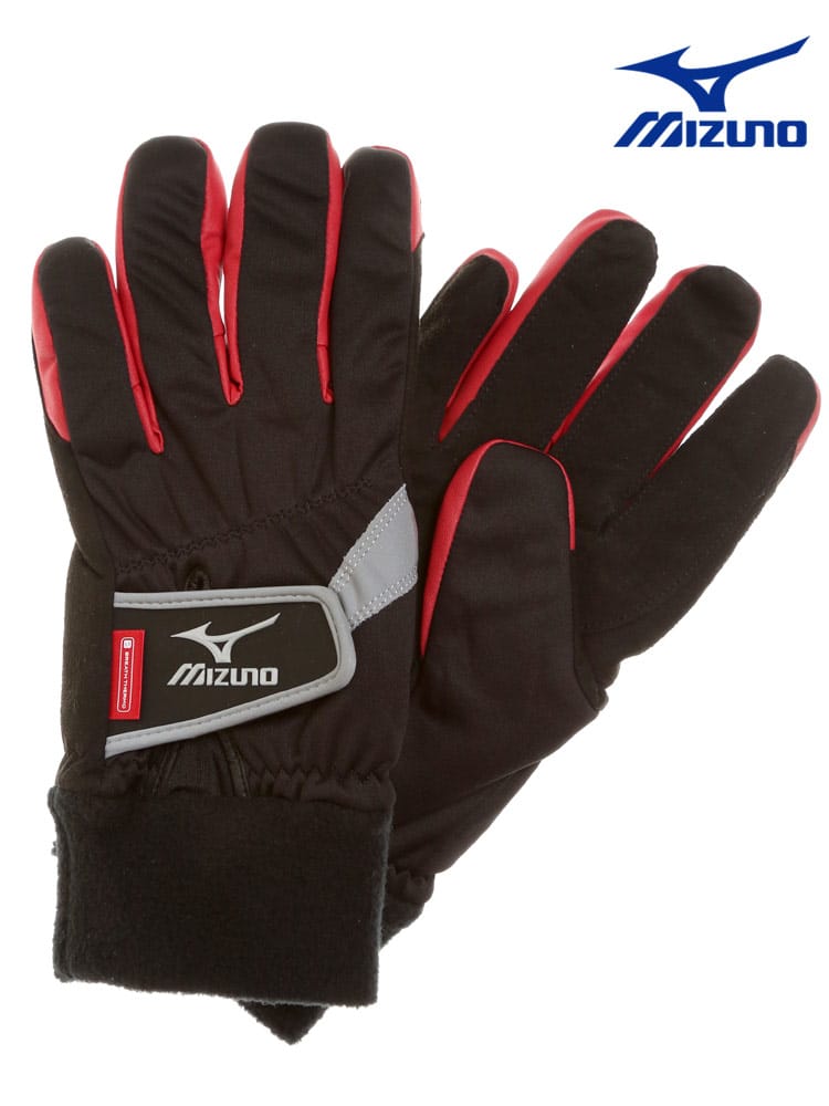 大きいサイズ メンズ MIZUNO (ミズノ) 発熱 防風 ブレスサーモ 裏起毛 ワークグラブ
