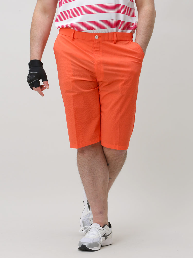 大きいサイズ メンズ MIZUNO (ミズノ) ストレッチ ノータック ゴルフ ハーフパンツ | 大きいサイズの服【サカゼン公式通販】