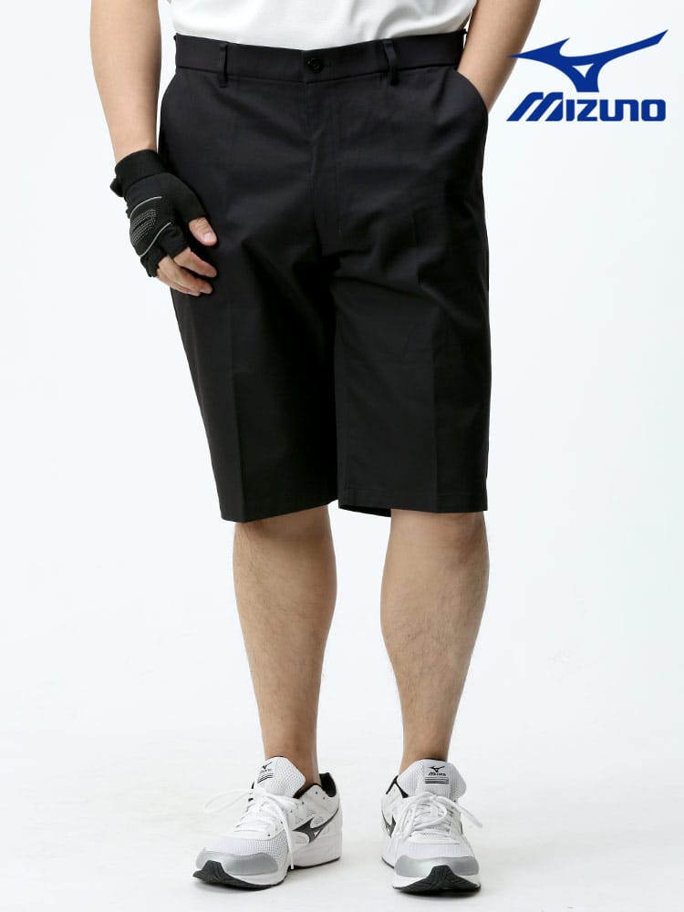 大きいサイズ メンズ MIZUNO (ミズノ) 撥水 ストレッチ ムーブ 無地 ゴルフ ショートパンツ