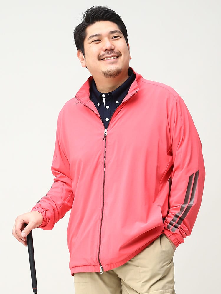 WEB限定価格 在庫処分 返品交換不可 大きいサイズ メンズ MIZUNO (ミズノ) ストレッチヒーロー フルジップ ゴルフ ジャケット