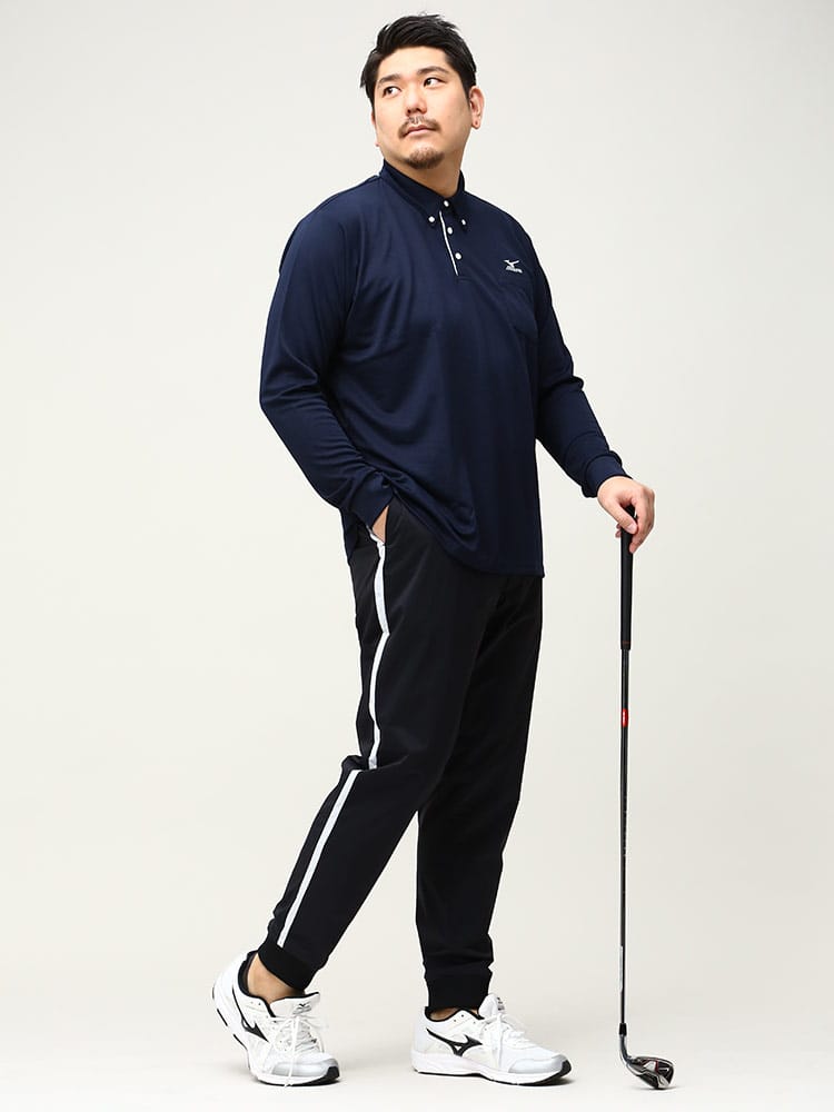 大きいサイズ メンズ MIZUNO (ミズノ) 撥水 ストレッチヒーロー ゴルフ 