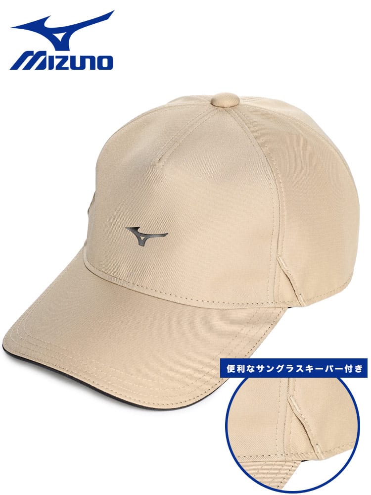 GOLF ロゴ サングラスキーパー付き キャップ (MIZUNO) ミズノ 大きいサイズ メンズ