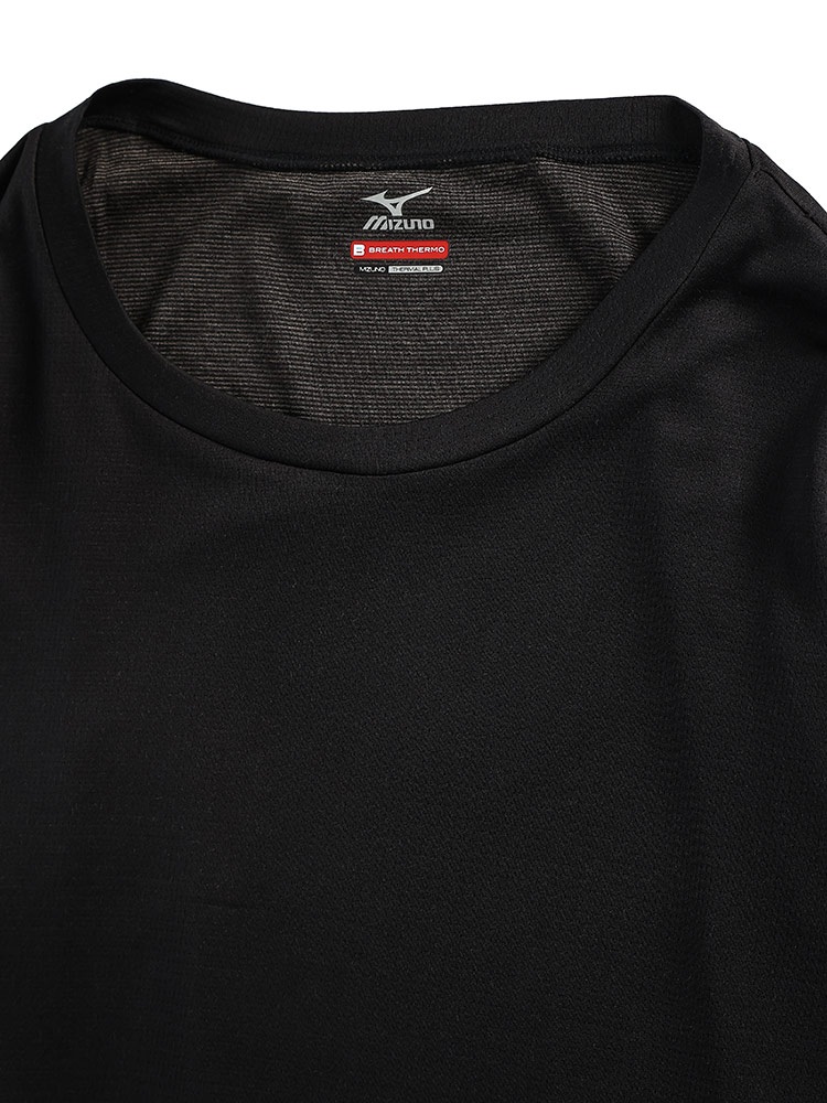 BREATH THERMO 吸湿発熱 薄手 クルーネック 長袖 Tシャツ (MIZUNO 