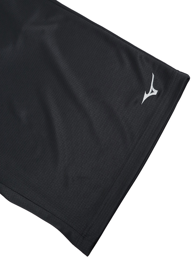 MIZUNO (ミズノ) 吸汗速乾 UVカット ナビドライ ロゴ刺繍 ニットハーフパンツ パンツ・ズボン ショートパンツ 新品 ブラック メンズ ポリエステル100% 無地 3L