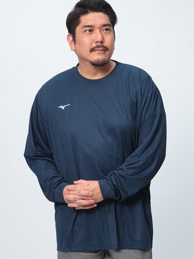 長袖 Tシャツ NAVIDRY クルーネック トップス ロンT ドライ スポーツ 大きいサイズ メンズ
