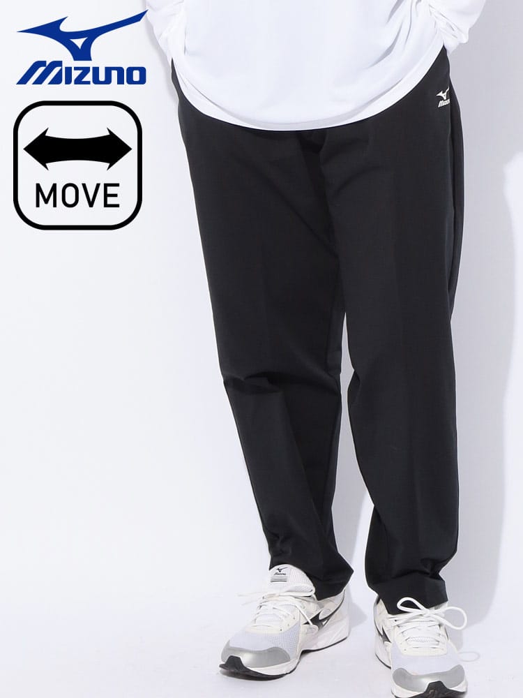 【WEB限定価格】ロングパンツ ウエストゴム ワンポイントロゴ ストレッチムーブ ボトムス ストレッチパンツ ゴルフ スポーツ 大きいサイズ メンズ