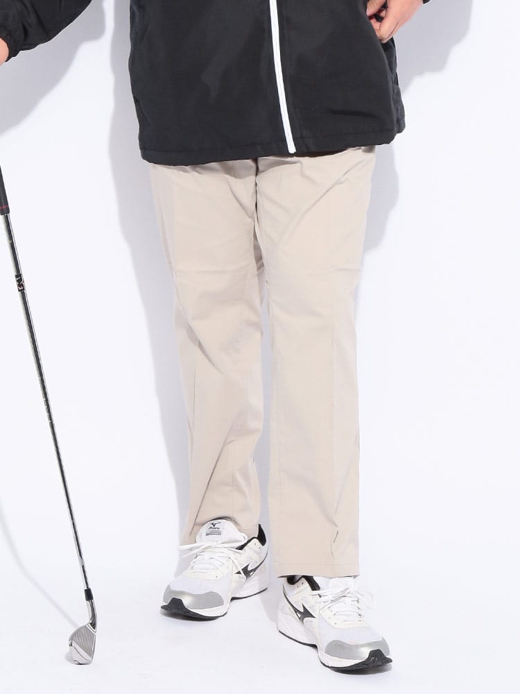 ロングパンツ GOLF ストレッチムーブ ノータック ボトムス パンツ ゴルフ スポーツ 無地 大きいサイズ メンズ