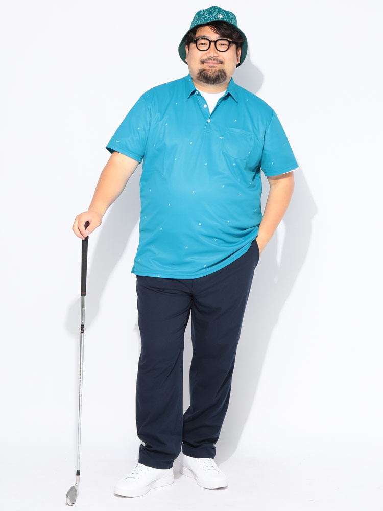ゴルフ ポロシャツ半袖 MIZUNO GOLF メンズ 大きいサイズ 吸汗速乾