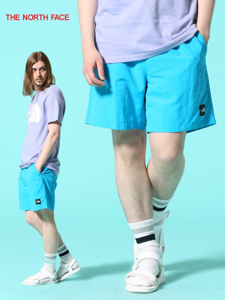 THE NORTH FACE (ザ ノースフェイス) ワンポイントロゴ ウエストコード ショートパンツ FlashDry Black Box Short Short
