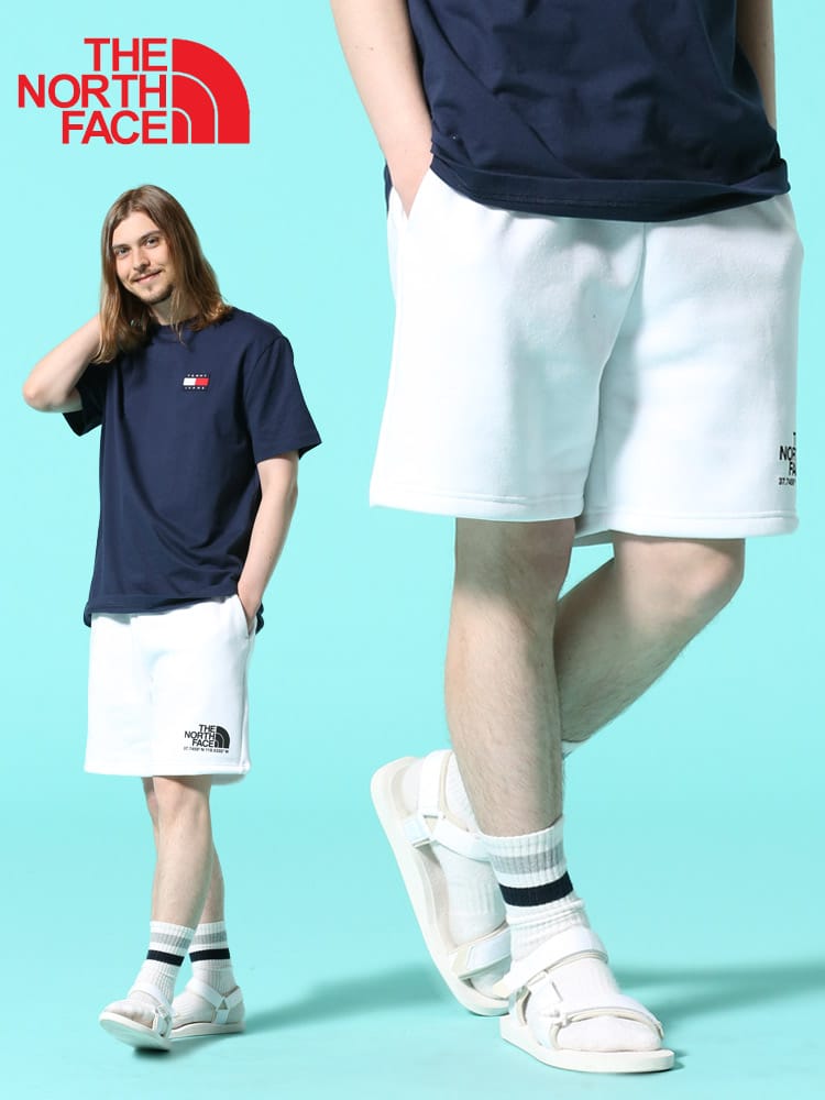 THE NORTH FACE (ザ ノースフェイス) 裏起毛 ワンポイントロゴ スウェット ショートパンツ Coordinates Short