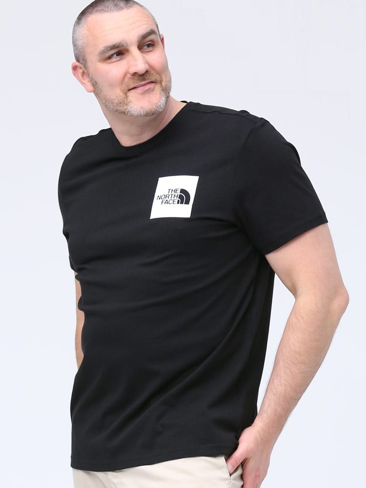 大きいサイズ メンズ THE NORTH FACE (ザ ノースフェイス) BOXロゴ クルーネック 半袖 Tシャツ Fine Tee