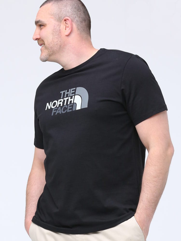 大きいサイズ メンズ THE NORTH FACE (ザ ノースフェイス) フロントロゴ クルーネック 半袖 Tシャツ Easy Tee-E