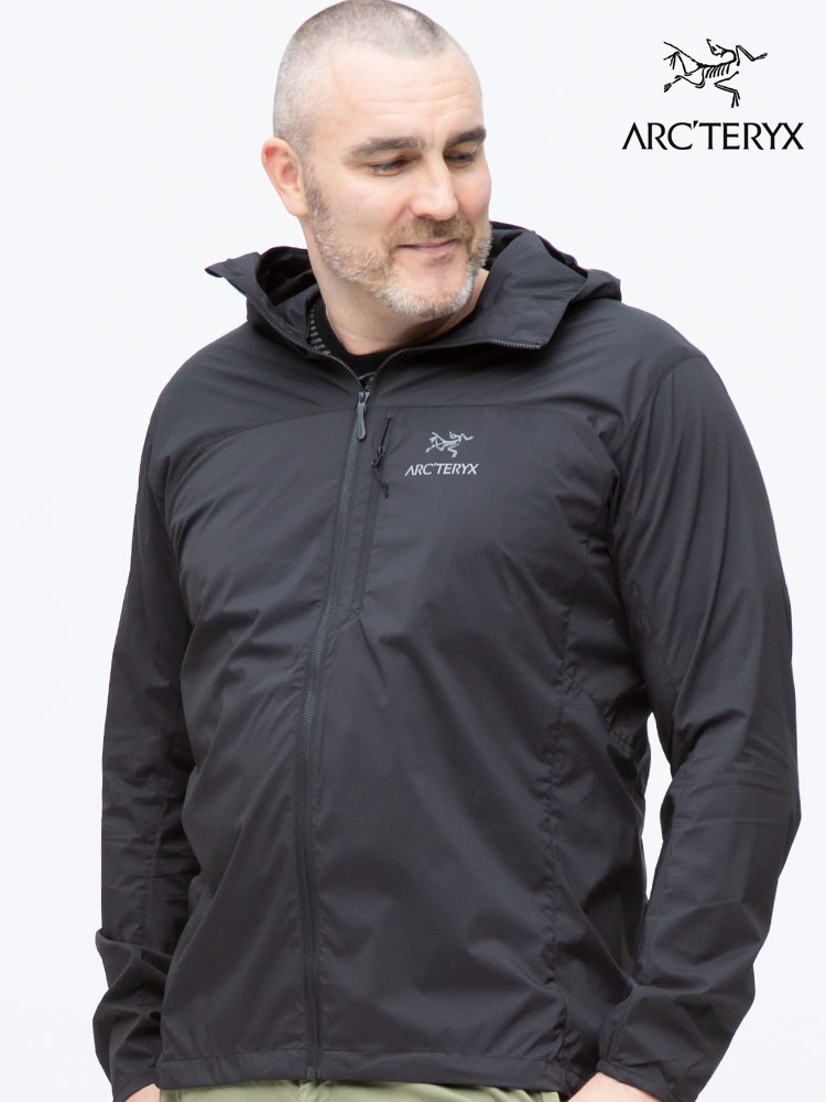 大きいサイズ メンズ ARC'TERYX (アークテリクス) フード 胸ロゴプリント フルジップ パーカー Squami |  大きいサイズの服【サカゼン公式通販】