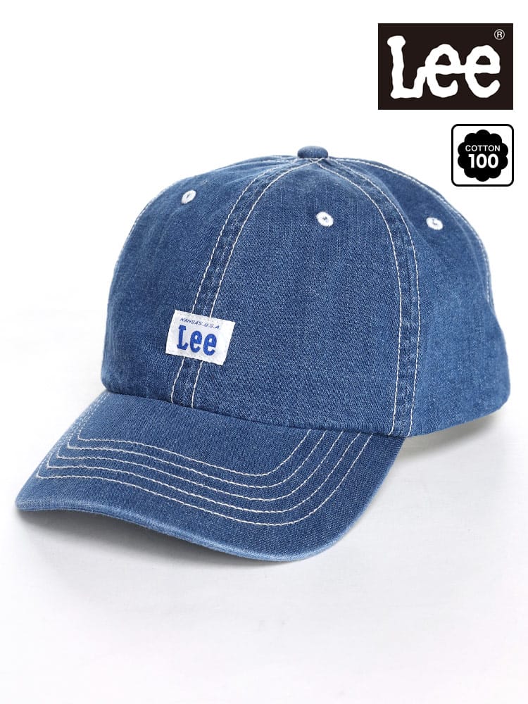 大きいサイズ メンズ Lee (リー) コットン デニム ローキャップ