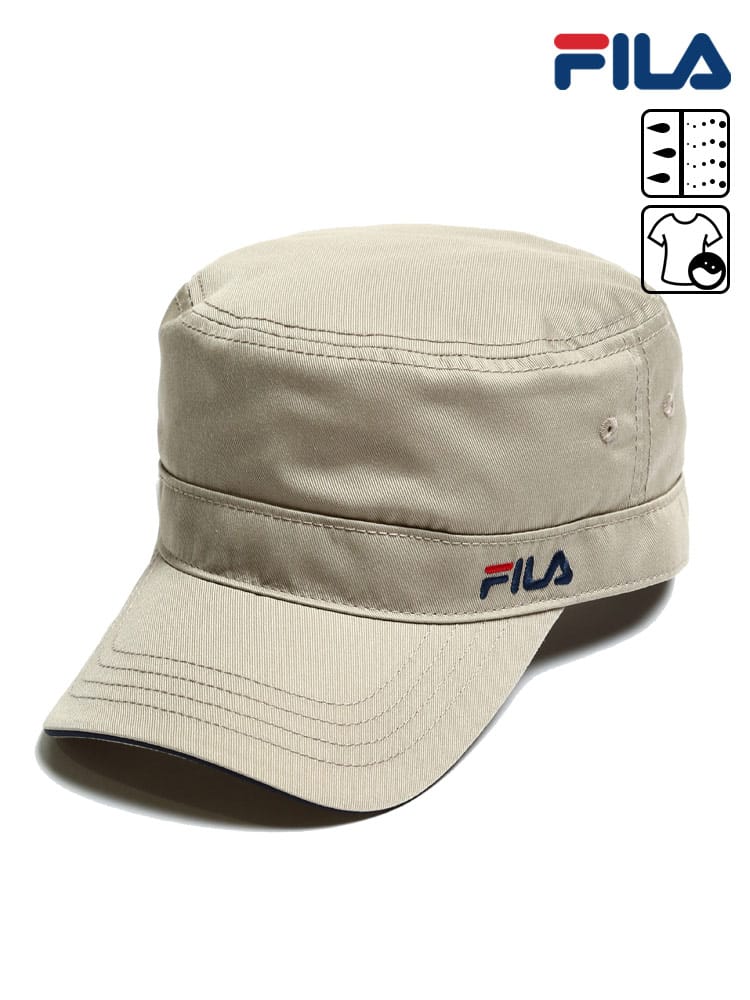 大きいサイズ メンズ FILA (フィラ) 吸汗速乾 手洗い可能 ワンポイントロゴ ワークキャップ