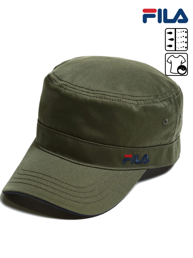 大きいサイズ メンズ FILA (フィラ) 吸汗速乾 手洗い可能 ワンポイントロゴ ワークキャップ