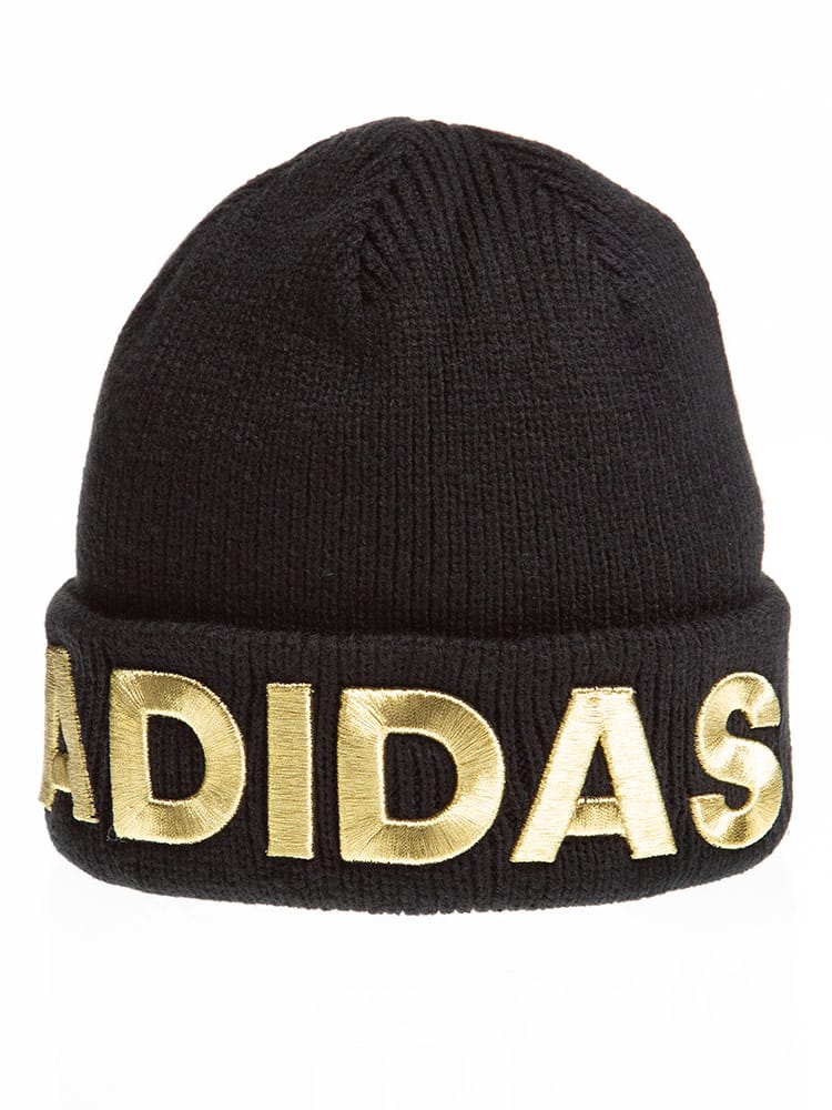 大きいサイズ メンズ adidas (アディダス) BIGロゴ刺繍 ニットキャップ