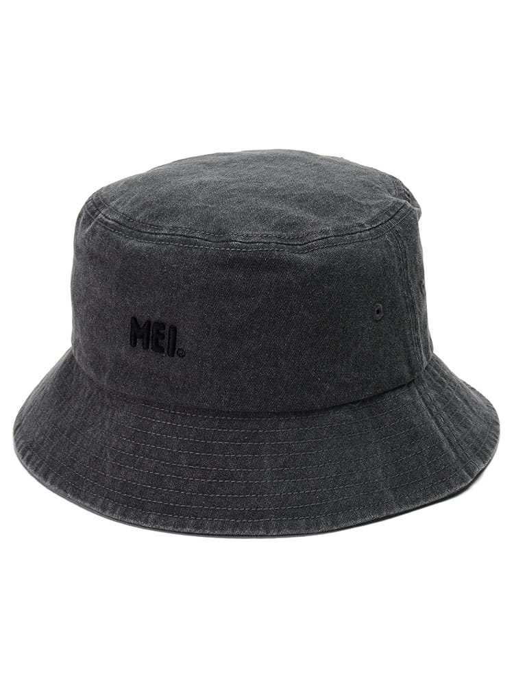 大きいサイズ メンズ MEI メイ コットン ロゴ バケットハット BUCKETHAT PIGMENT