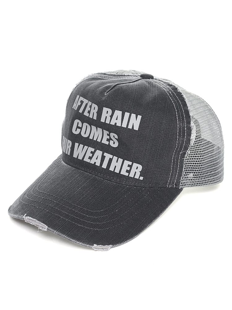 大きいサイズ メンズ CASTANO (カスターノ) メッセージプリント メッシュ キャップ