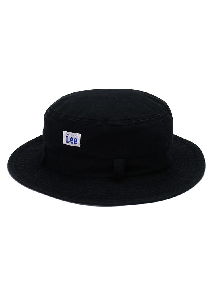 大きいサイズ メンズ Lee (リー) コットンツイル ロゴ バケットハット