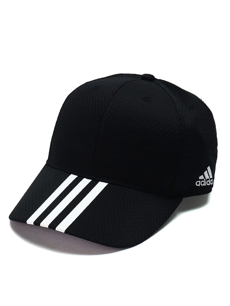 大きいサイズ メンズ adidas (アディダス) 吸汗速乾 メッシュ スリーライン キャップ