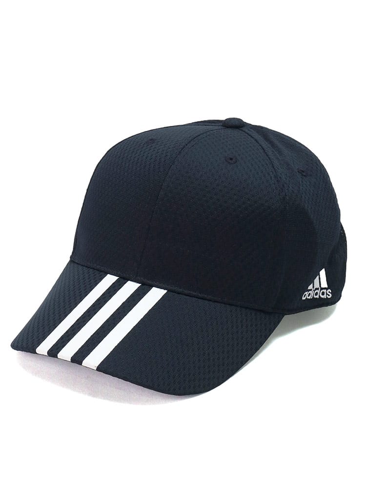 大きいサイズ メンズ adidas (アディダス) 吸汗速乾 メッシュ スリーライン キャップ