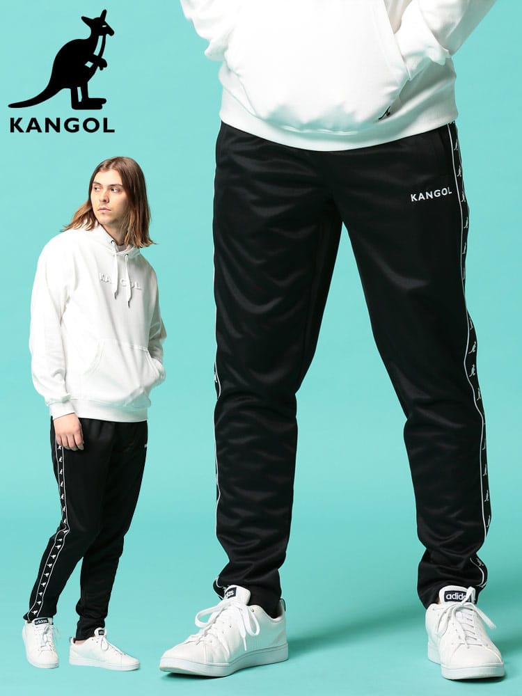 KANGOL (カンゴール) エステルスムース サイドテープ ロングパンツ