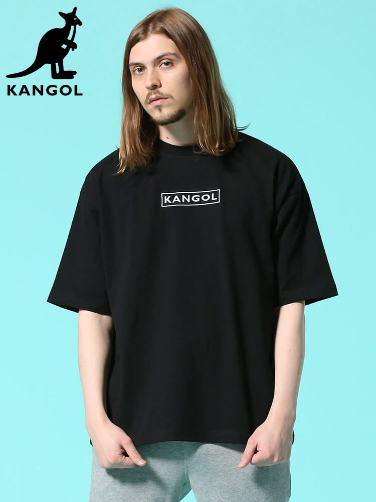 KANGOL (カンゴール) オーバーサイズ 天竺 フキダシプリント クルーネック 半袖 Tシャツ