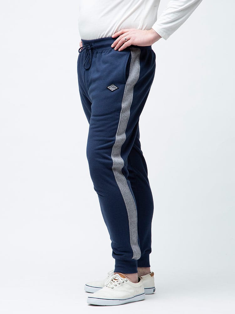 大きいサイズ メンズ OUTDOOR PRODUCTS (アウトドアプロダクツ) 裏起毛 サイド切り替え ウエストゴム ロングパンツ