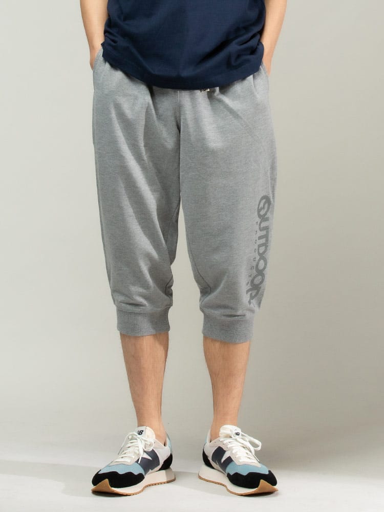 OUTDOOR PRODUCTS (アウトドアプロダクツ) 裏毛 サイドロゴ 7分丈 スウェットパンツ