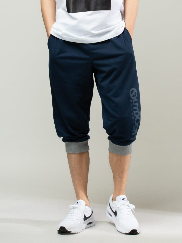 OUTDOOR PRODUCTS (アウトドアプロダクツ) 裏毛 サイドロゴ 7分丈 スウェットパンツ