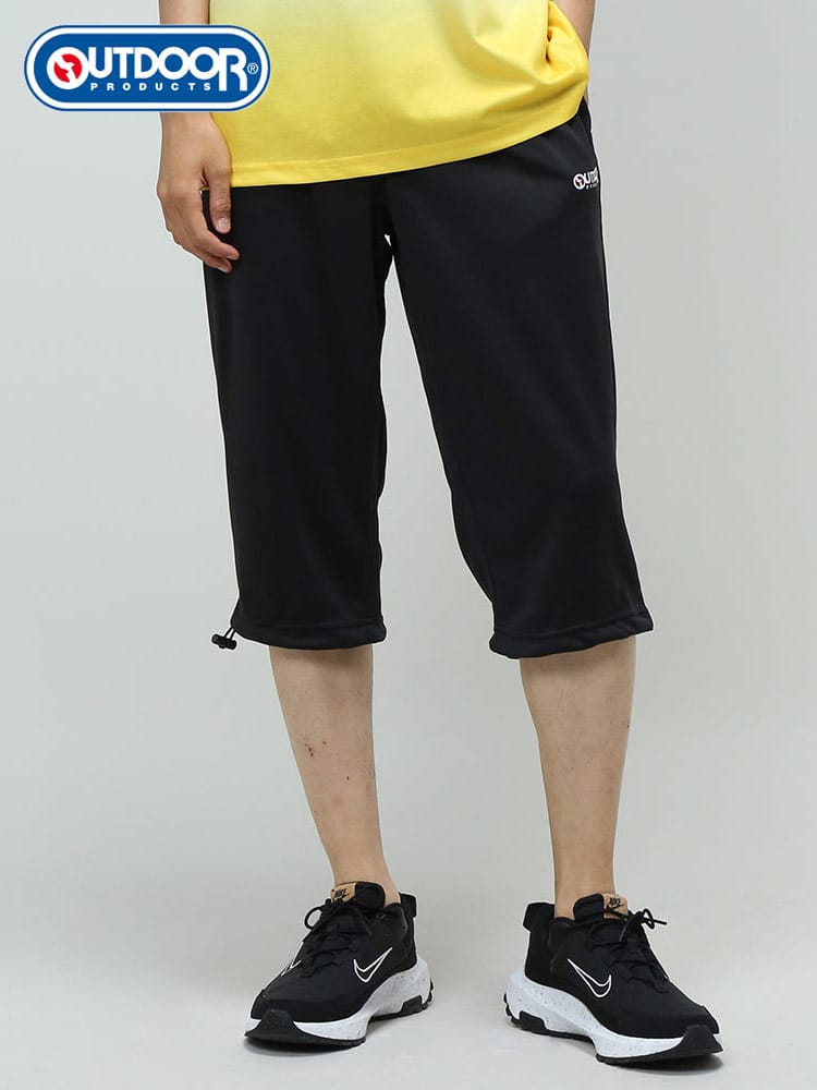 OUTDOOR PRODUCTS (アウトドアプロダクツ) ドライ ロゴ刺繍 7分丈 パンツ