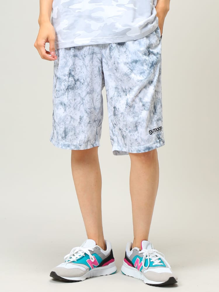 OUTDOOR PRODUCTS (アウトドアプロダクツ) DRYメッシュ 総柄 ショートパンツ