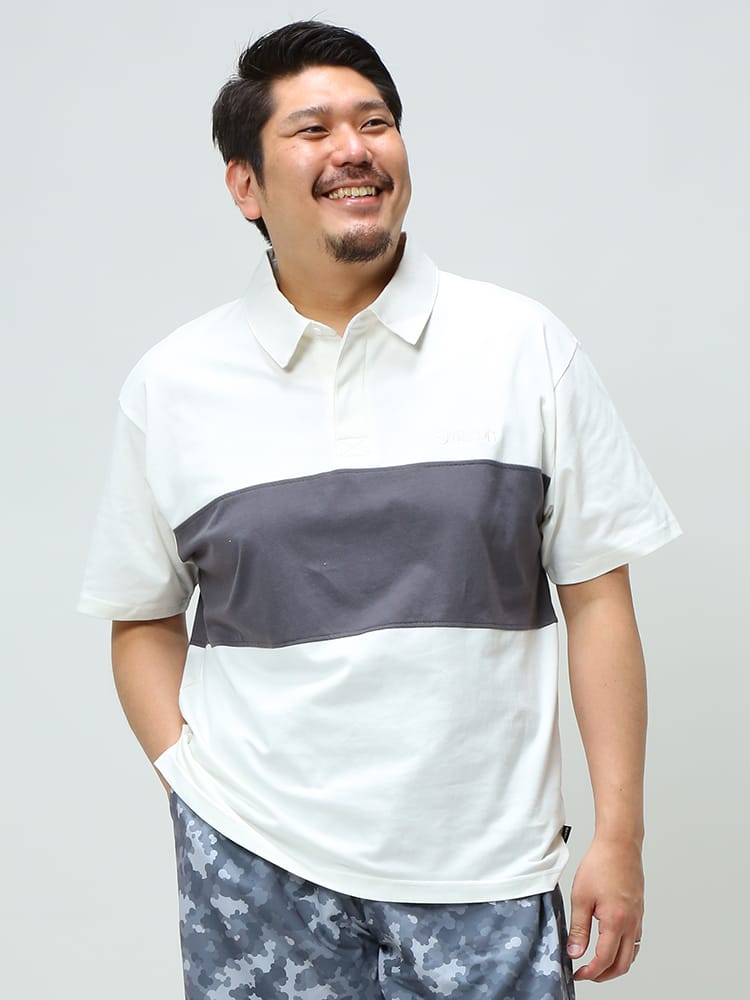 大きいサイズ メンズ OUTDOOR PRODUCTS (アウトドアプロダクツ) 天竺 切り替え 半袖 ポロシャツ