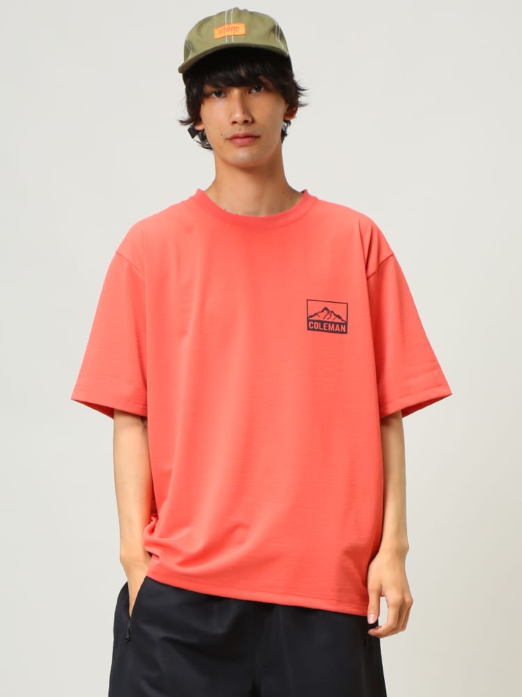Coleman (コールマン) DRY UVカット プリント クルーネック 半袖 Tシャツ