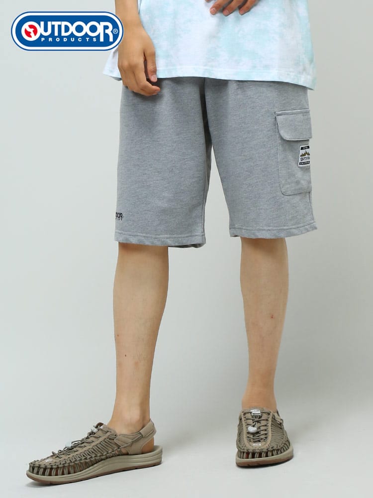 OUTDOOR PRODUCTS (アウトドアプロダクツ) 裏毛 スウェット カーゴ ショートパンツ
