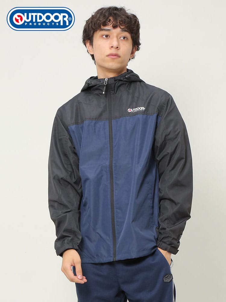 OUTDOOR PRODUCTS (アウトドアプロダクツ) 切り替え 裏メッシュ フルジップ パーカー