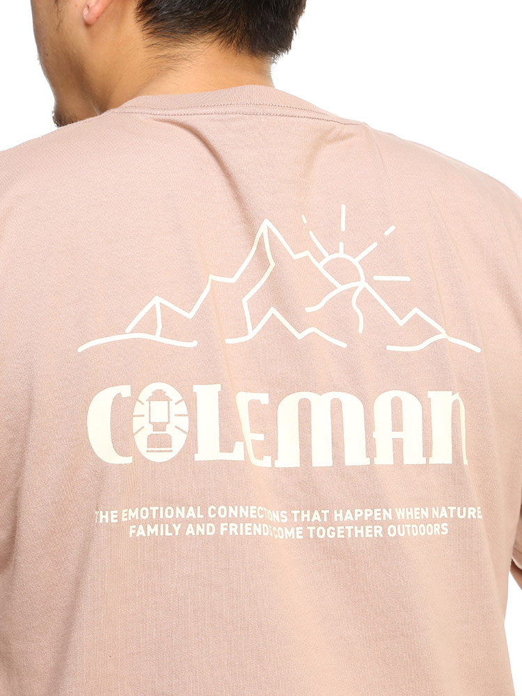 大きいサイズ メンズ Coleman (コールマン) バックプリント クルー