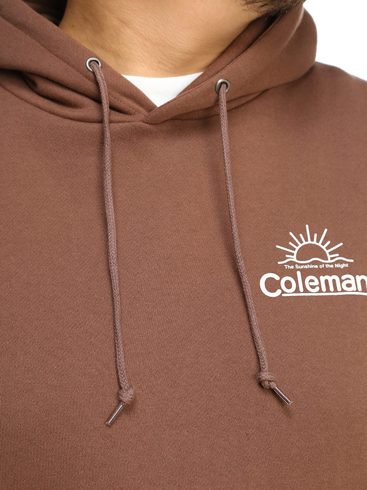 大きいサイズ メンズ Coleman (コールマン) 裏起毛 バックプリント